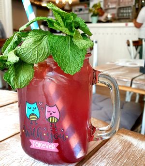 mint ginger lemonade at Veggiezz - Opernring in Vienna