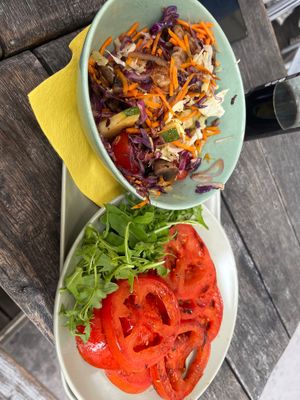 Grilled vegetables and grilled tomatoes  at Veggiezz - Opernring in Vienna