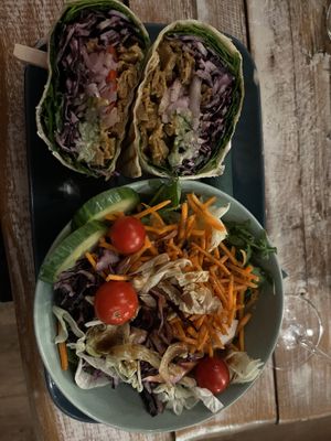 Gyro wrap and saladd  at Veggiezz - Opernring in Vienna