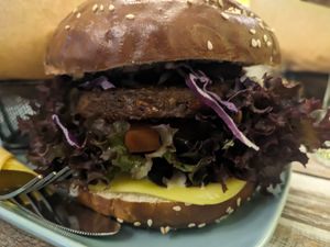 Farmer's burger at Veggiezz - Opernring in Vienna