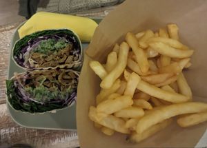 Gyros wrap at Veggiezz - Opernring in Vienna