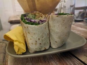 Gyros wrap at Veggiezz - Opernring in Vienna