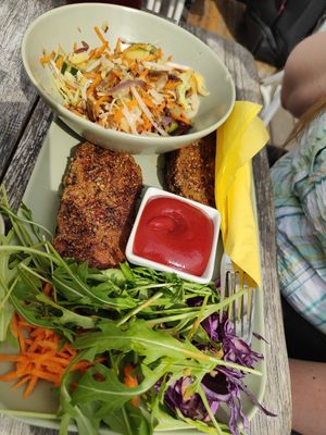 Seitan peppered steak! at Veggiezz - Opernring in Vienna