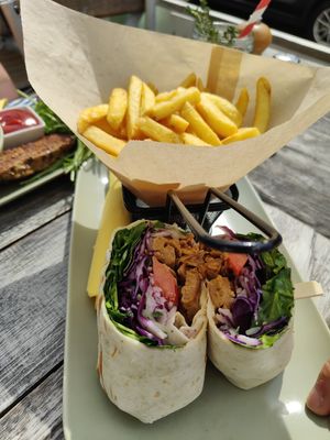 Gyros wrap at Veggiezz - Opernring in Vienna