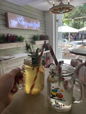 Homemade lemonade  at Veggiezz - Opernring in Vienna