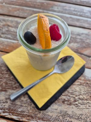 Pana cotta at Veggiezz - Opernring in Vienna