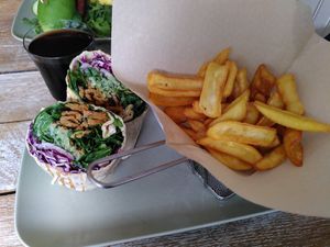Wrap gyro at Veggiezz - Opernring in Vienna