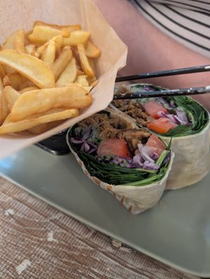 Gyros wrap at Veggiezz - Opernring in Vienna
