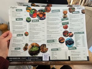 Menu at Veggiezz - Opernring in Vienna