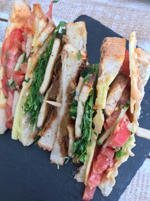 Club sandwich - highly recommend! at Veggiezz - Opernring in Vienna