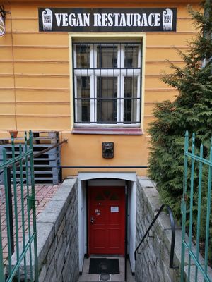 The entry, can be a bit tricky to see   at Waipawa - Letna in Prague