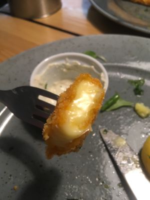 The vegan fried cheese! at Waipawa - Letna in Prague