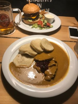 Svickova that I returned. This is not how dumplings should taste and the seitan was almost impossible to chew this time :( at Waipawa - Letna in Prague