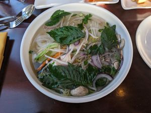 Vegetable pho at Vietnam's Central in Scarsdale