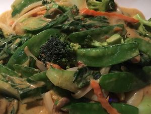 Vegetable curry- full of flavor ! So savory! at Vietnam's Central in Scarsdale