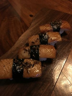 Sushi mushroom at Uchiko in Austin