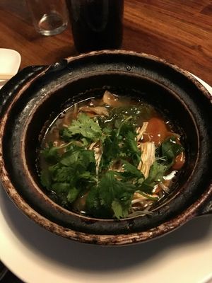 Vegan soup at Uchiko in Austin