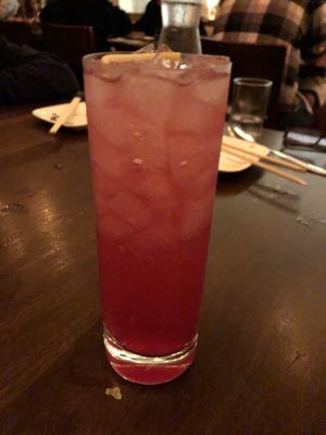 Sake cocktail at Uchiko in Austin