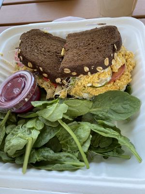 Eggless salad at The Modern Tea Room in Lancaster