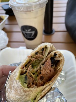 Jackfruit burrito at The Modern Tea Room in Lancaster