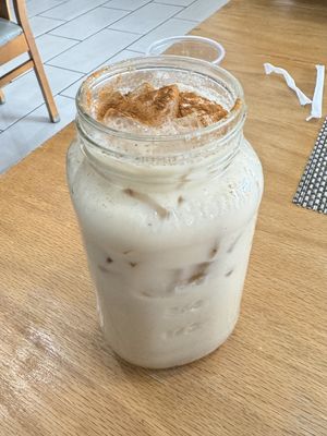 My favorite drink here: the mate chai with oat milk (tastes like orchata)  at The Modern Tea Room in Lancaster