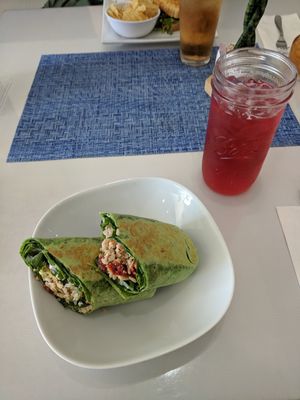Veggie Life Wrap at The Modern Tea Room in Lancaster