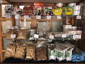 instant noodles, seasonings at Daichyu Veggie Shop in Kyoto