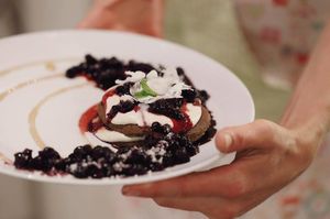 Raw borůvkové lívance  at MyRaw Food  in Brno