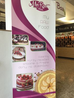 Sign  at MyRaw Food  in Brno