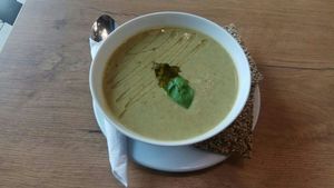 Broccoli zupa :) at Mihiderka in Katowice