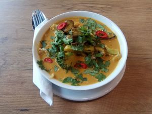 Laksa dish :) at Mihiderka in Katowice