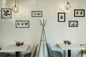 art in cafe at Verde Cafe in Moscow