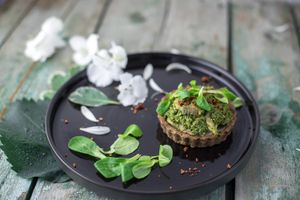 Vegetable tart  at Verde Cafe in Moscow