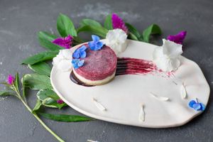 Mango cake at Verde Cafe in Moscow