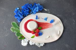 Panna cotta at Verde Cafe in Moscow