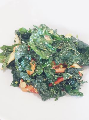 superfood salad at Verde Cafe in Moscow