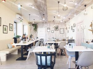 interior at Verde Cafe in Moscow