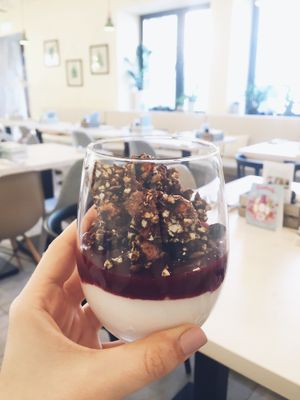 chocolate granola at Verde Cafe in Moscow