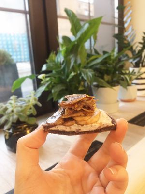 mushroom tart  at Verde Cafe in Moscow