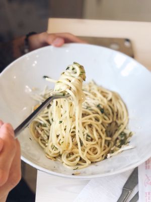 Vegan Pasta at Verde Cafe in Moscow