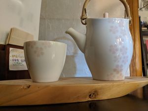 Green tea at Cafe 85 in Kyoto