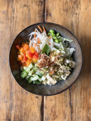 Herbal tofu healthy Bowl  at Graze in Bowness-on-windermere