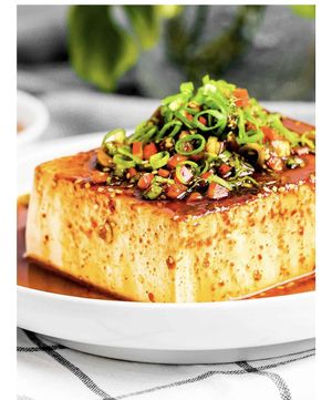 Hot & spicy Silken tofu  at Graze in Bowness-on-windermere