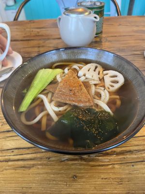 Vegan Tofu & Veg Udon Soup  at Graze in Bowness-on-windermere