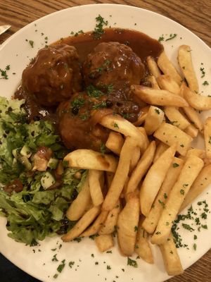 Main meal - attention: the sauce is sweetish! at The Judgy Vegan in Brussels