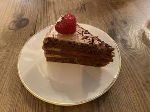 Gâteau au chocolat   at The Judgy Vegan in Brussels