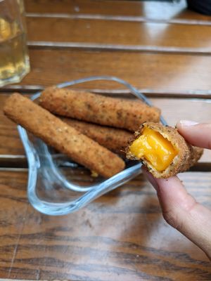Cheese croquettes at The Judgy Vegan in Brussels