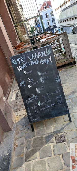 Menu at The Judgy Vegan in Brussels