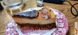 Speculos cheesecake at The Judgy Vegan in Brussels