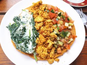 omelett at The Judgy Vegan in Brussels